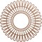 Ekena Millwork Cornelius Wood Fretwork Pierced Ceiling Medallion, Wood (Paint Grade), 36"OD x 13 3/8"ID x 3/8"T CMWP36X0375CRMF - alternate 1